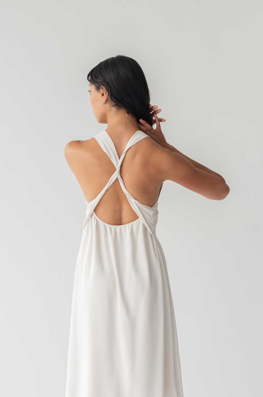 Twist Back Slip Dress shopwithlovesg