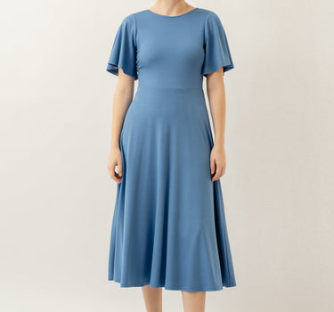 Bamboo Flutter Sleeve Dress