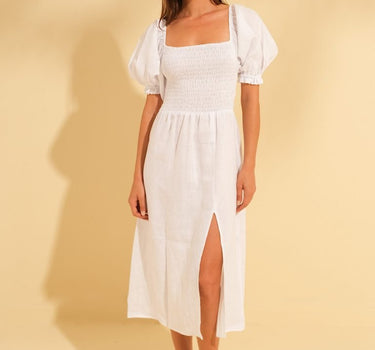 Cera Linen Midi Dress