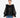 Layered Ruffle Collar Blouse - Black