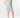 Satin Lace Mini Dress - Icy Blue