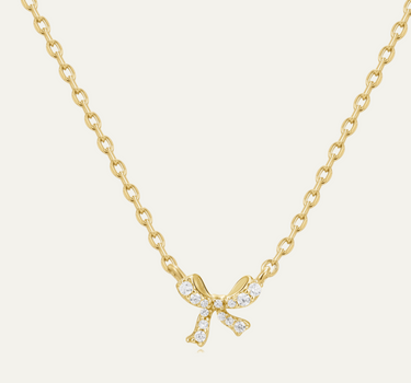 Belle Sparkle Bow Necklace