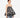 Volume Jacquard Babydoll Top - Black Floral