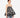 Volume Jacquard Babydoll Top - Black Floral