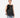 Asymmetric Swirl A-line Top - Black