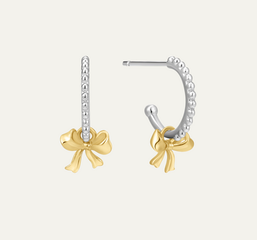 Celeste Ribbon Hoops