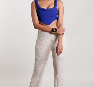 Reflex Blue Corset Top
