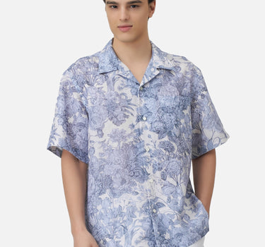 Blooming Hawaiian Linen Shirt