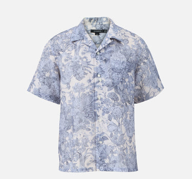 Blooming Hawaiian Linen Shirt
