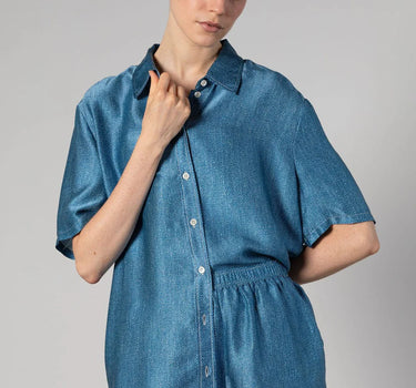 Daily Silk Shorts Denim