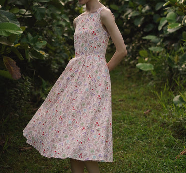 Annecy Cotton Dress in Flower Market