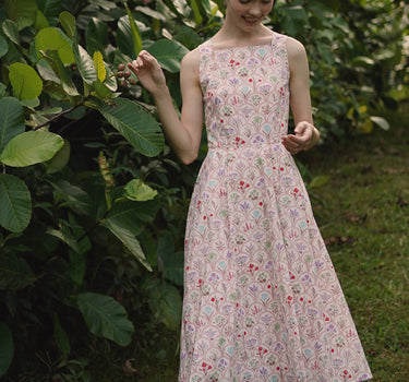 Annecy Cotton Dress in Flower Market