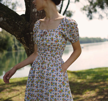 The Vineyard Cotton Dress in Good O' Days