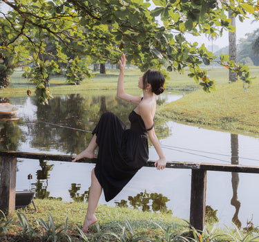 Rose Dress in Black