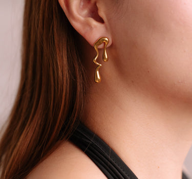 Liquefied Asymmetrical Earrings