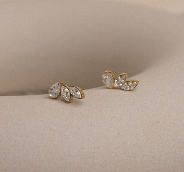 Sparkling Angel Wing studs