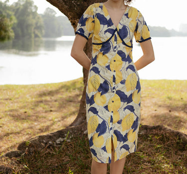 Honey, Honey Cotton Dress in Fresh Lemons