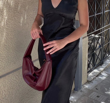 Elena Midi Silk Dress