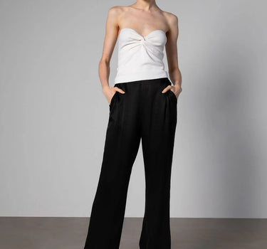 Silk Knit Bandeau Top