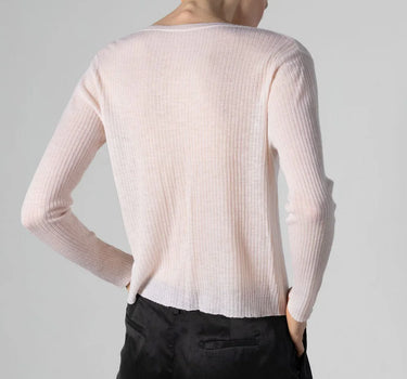Soft Spring Semi Sheer Fine Knit Cashmere Cardigan
