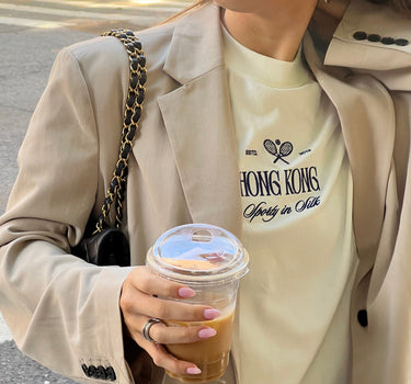 Sporty in Silk Hong Kong - Organic Cotton Shirt