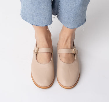 Lolita MaryJane Flats in Nude