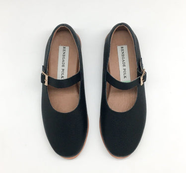 Lolita MaryJane Flats in Black