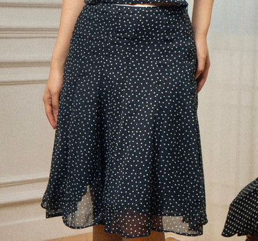 Alva Polka Dot Midi Skirt