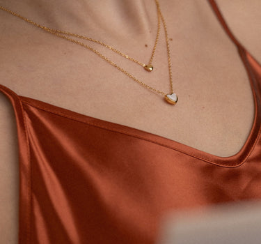 Ily Mother of Pearl Half Layered Necklace