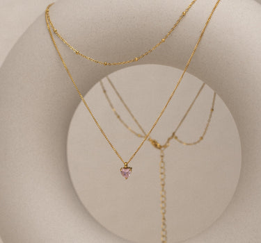 Pink Ily Layered Necklace