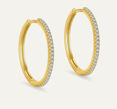 Pave Hoop Earring