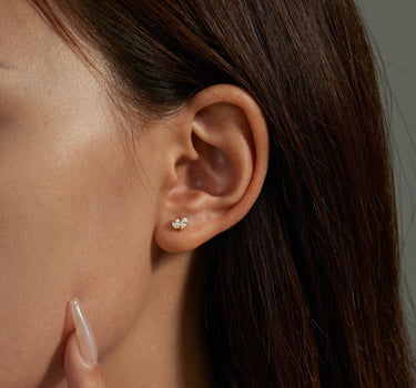Mini Marquise Fan Studs