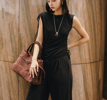UPF50+ Stretchcosy Jersey Tie-String Top