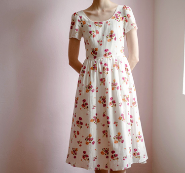 Moon River Cotton Dress in Sweet Posy