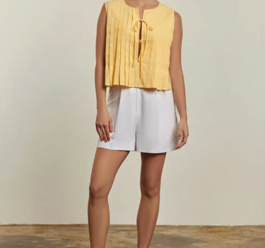 Poppy Tie Front Top