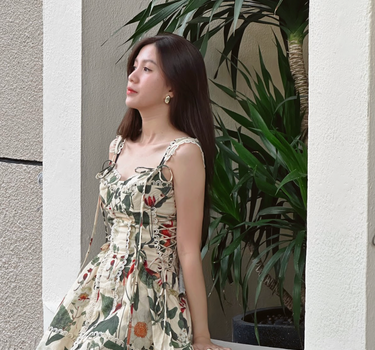 Mare Linen Mini Dress - Floral