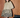 Floral Mesh Babydoll Shirt Dress - Khaki