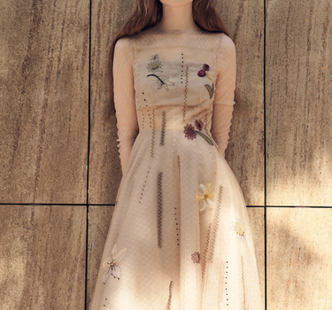 Santorina Dress in Beige