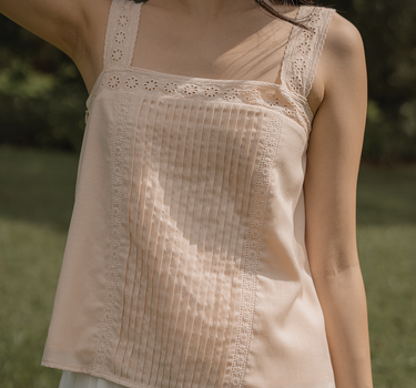 Solace Pintuck Square Top