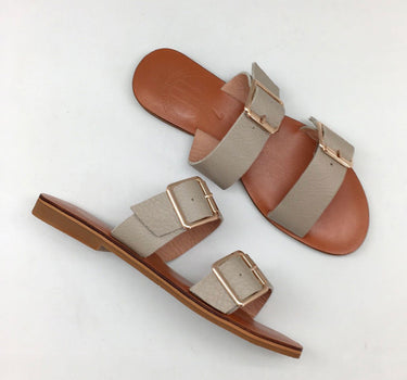 Stay Sandals in Dark Ecru