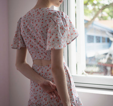 That Sunday Cotton Dress in Pale Blossom