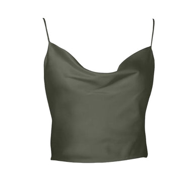 Hera Cowl Camisole | Olive Green