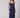 V Slip Silk Maxi Dress | French Navy