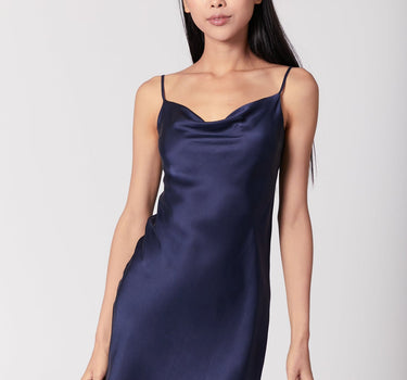 60s Mini Slip Dress | French Navy