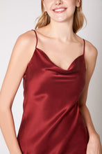 60s Mini Slip Dress | Red Wine