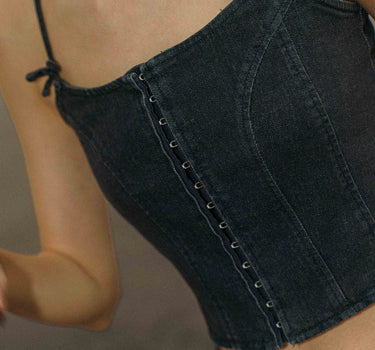 Bowline Denim Corset Top