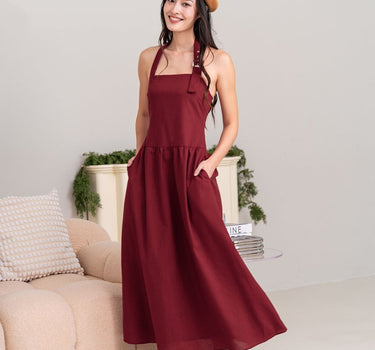 Dapper Dissent Halter Dress