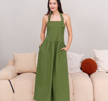 Dapper Dissent Halter Dress