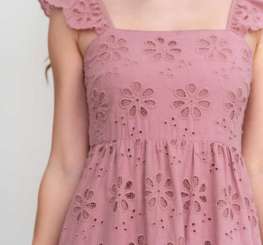 Floral Fantasy Eyelet Dress