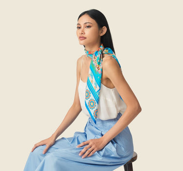 Baisri Su Khwan Silk Twill Scarf